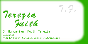 terezia fuith business card